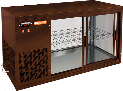 Витрина холодильная Hicold VRL 1100 L (Brown) (настольная)