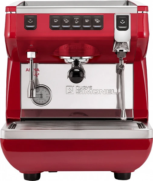 Рожковая кофемашина Nuova Simonelli Appia Life 1Gr V (220V) (красная) (167518)
