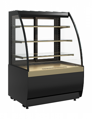 Витрина кондитерская Полюс K70 VM 1,3-2 STANDARD открытая (версия 2.0) (9005-0109)