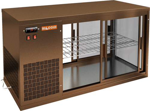 Витрина холодильная Hicold VRL T 1300 L (Bronze) (настольная)