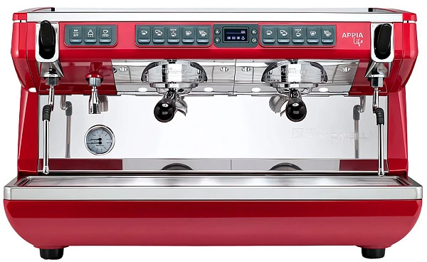 Рожковая кофемашина Nuova Simonelli Appia Life 2Gr Timer (220V) (красная) (высокие группы)