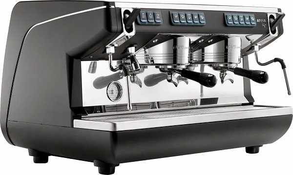 Рожковая кофемашина Nuova Simonelli Appia Life 2Gr V (220V) (черная)(экономайзер)(высокие группы)
