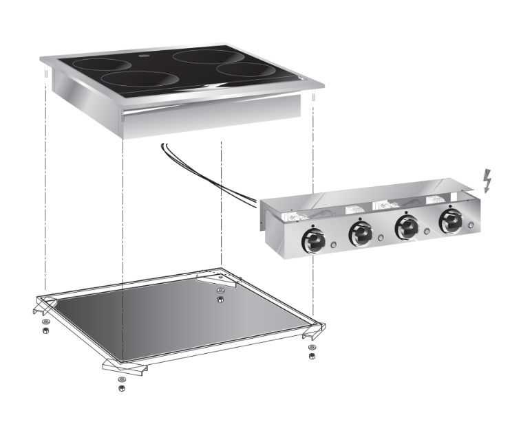 Плита Электрическая Стеклокерамическая Встраиваемая Apach Chef Line SLDI6СE4CB