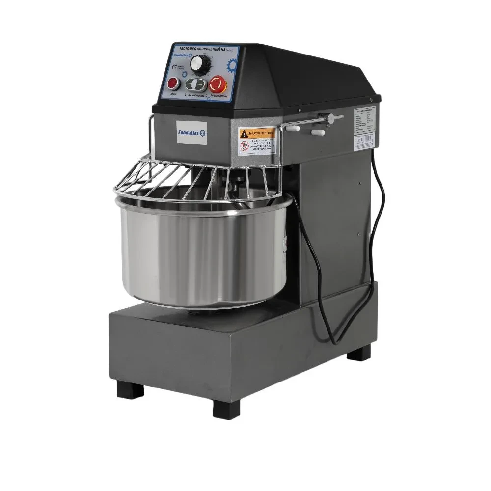 Спиральный тестомес Foodatlas HS-20A Eco 220В (графитовый)