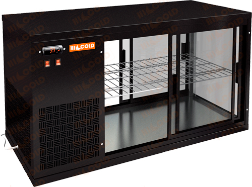 Витрина холодильная Hicold VRL T 1100 L (Black) (настольная)