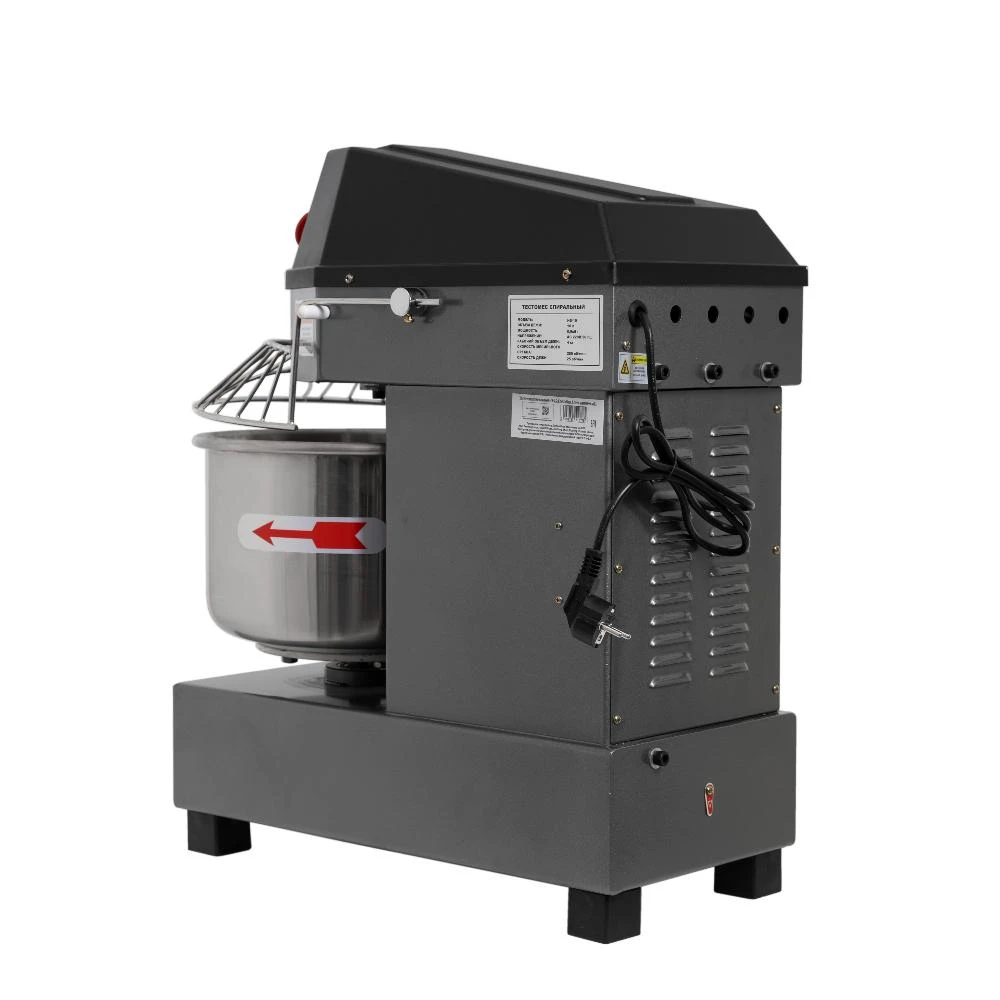 Спиральный тестомес Foodatlas HS-20 Eco 220В (графитовый)