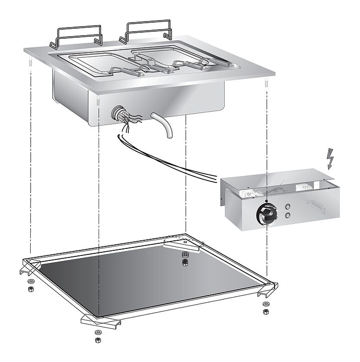 Макароноварка встраиваемая Apach Chef Line SLDI6PCE6 600 серии