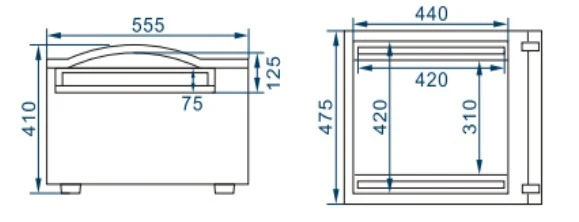 Машина вакуумной упаковки Kocateq Jolly 42x2/20gas