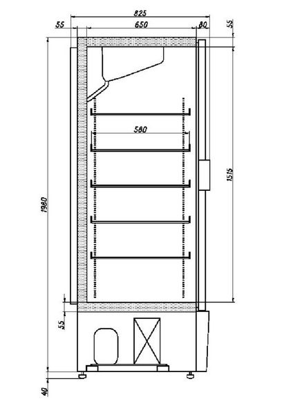 Шкаф морозильный Ариада RAPSODY R1520L