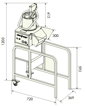 Овощерезка Robot Coupe CL55 2 воронки