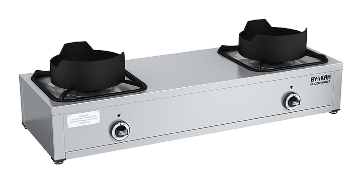 Плита газовая wok Вулкан KSB02 8077