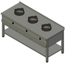 Плита газовая WOK Вулкан KSW03 (8787)