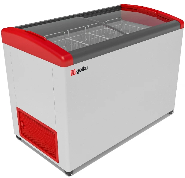 Морозильный ларь Gellar FG 575 E (FG 550 E) красный