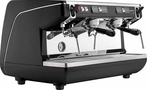 Рожковая кофемашина Nuova Simonelli Appia Life 2Gr S (220V) (черная) (экономайзер) (высокие группы)