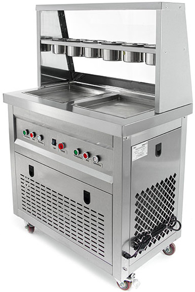 Фризер для жареного мороженого Foodatlas KCB-2F (контейнеры) (световой короб) (2 компрессора)