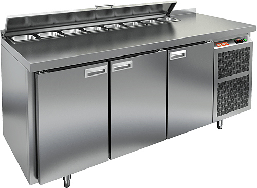 Стол холодильный для салатов Hicold SL2 111/GN (1/6) (с крышкой)