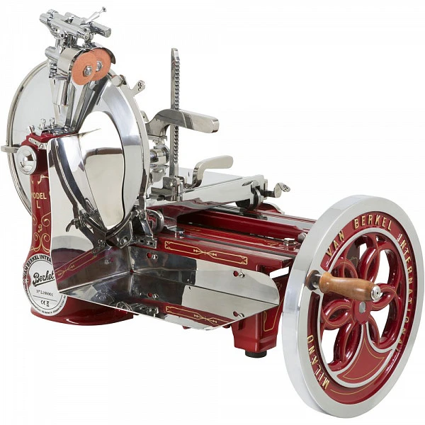 Слайсер Berkel Flywheel (Volano) L16 красный на подставке