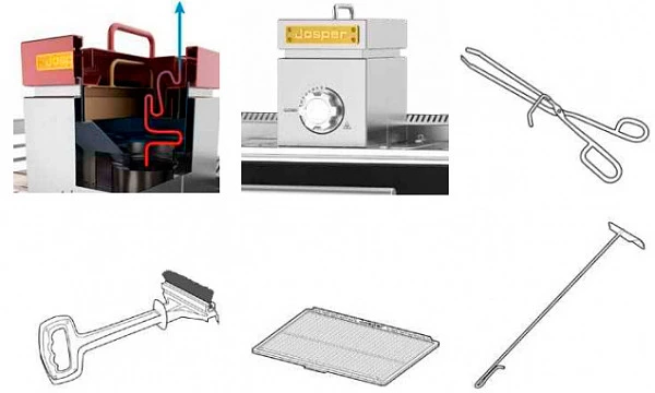Печь на твердом топливе (хоспер) Josper HJX-PRO-S80-W