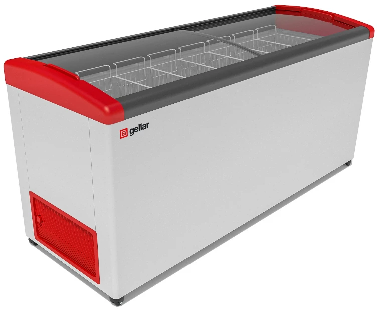 Морозильный ларь Gellar FG 700 E красный
