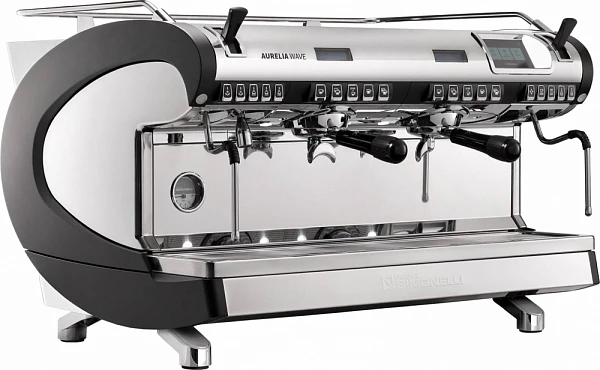 Рожковая кофемашина Nuova Simonelli Aurelia WAVE T3 2Gr (380V) (черная) (самоочистка) (паровоздушный
