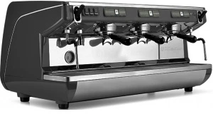 Рожковая кофемашина Nuova Simonelli Appia Life 3Gr S (220V) (черная) (высокие группы) (экономайзер)