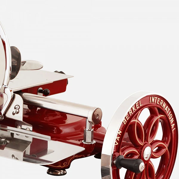Слайсер Berkel Flywheel (Volano) B114 красный на подставке