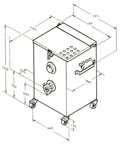 Мясорубка Koneteollisuus (KT) LM-130/A (корпус чугун., шнек нержавеющая сталь, с педалью)