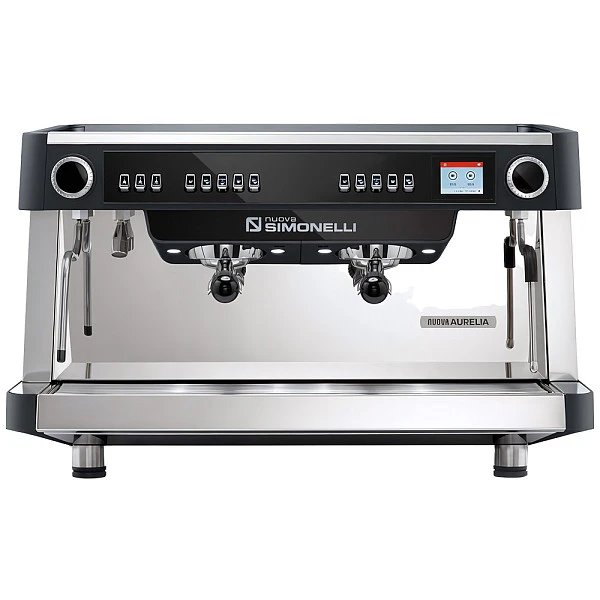Рожковая кофемашина Nuova Simonelli AURELIA MP 2Gr (220V) (черная) (высокие группы) (самоочистка)