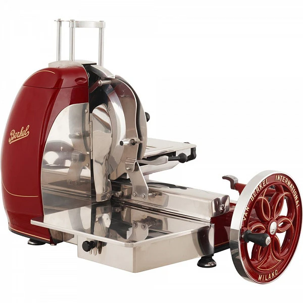 Слайсер Berkel Flywheel (Volano) B116 красный на подставке