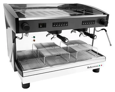 Рожковая кофемашина ROBUSTEZZA ST2E (черная) (высокая группа 185мм) (экономайзер) (мультифазная)