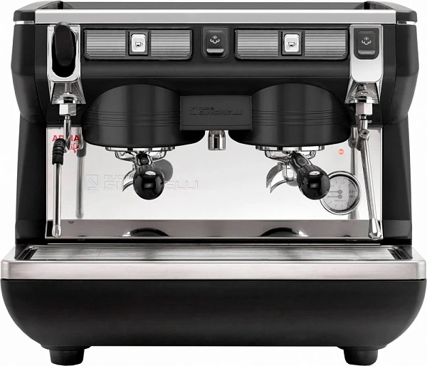 Рожковая кофемашина Nuova Simonelli Appia Life Compact 2Gr S (220V) (черная) (экономайзер) (высокие