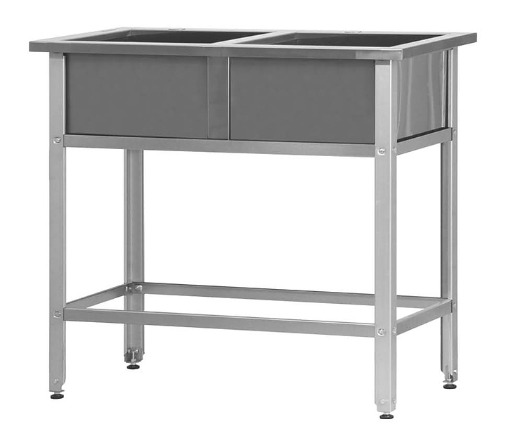 Ванна моечная ВМСр - 500/2 "Retail", 2 отв. д/смесит.