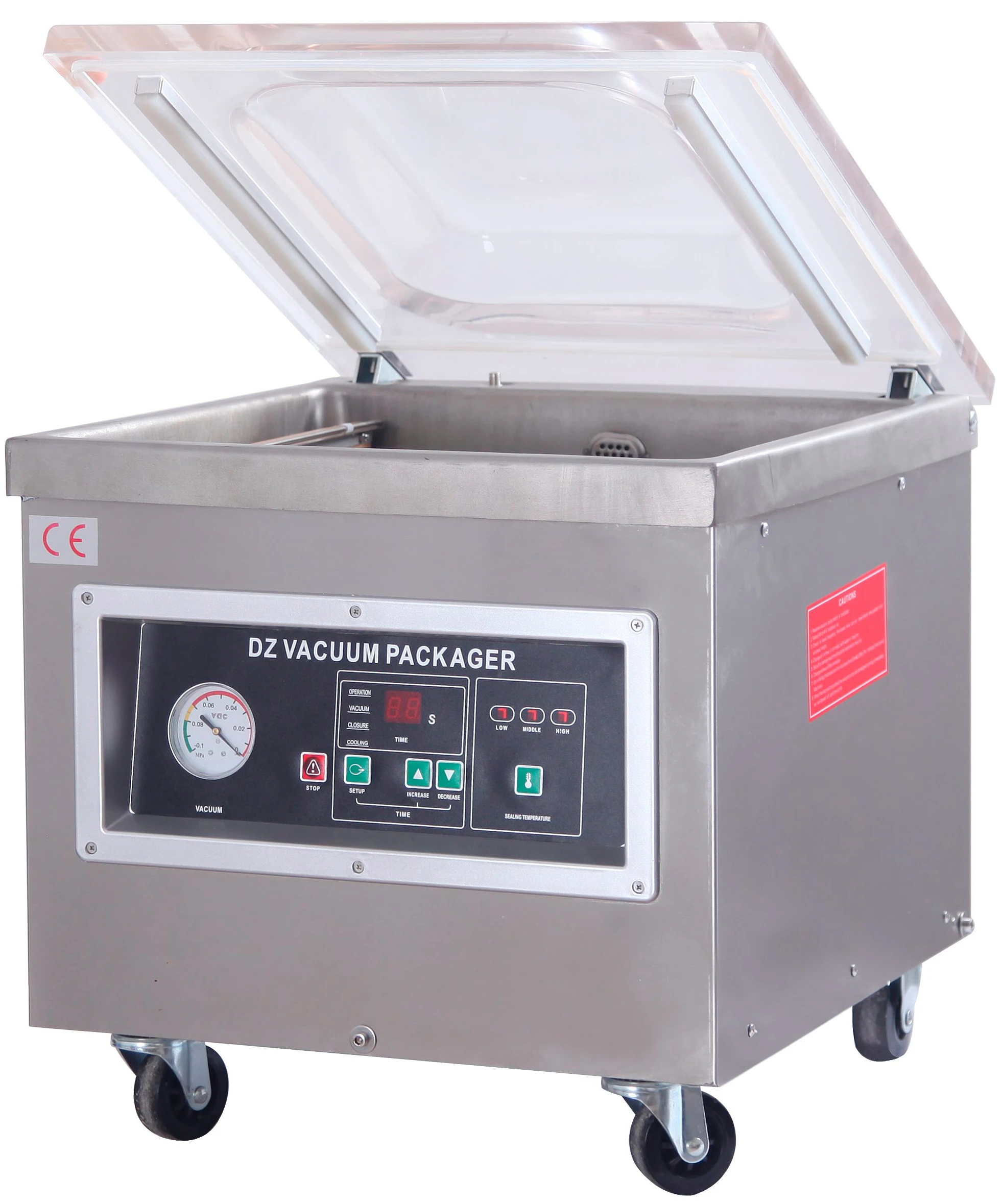 Машина вакуумной упаковки Hualian Machinery DZQ-400/2T SS (нерж., газ)