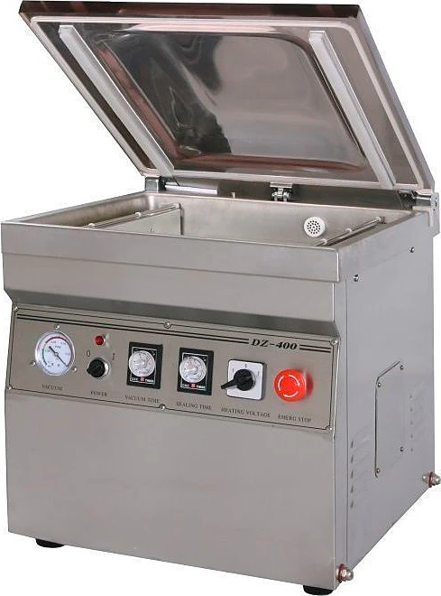 Машина вакуумной упаковки Hualian Machinery HVC-400/2T-G (DZQ-400/2T) SS нержавеющая сталь