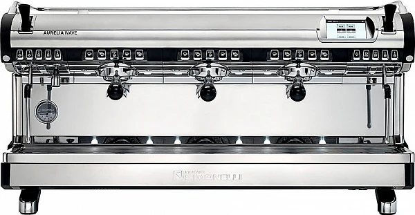 Рожковая кофемашина Nuova Simonelli Aurelia WAVE T3 3Gr (220V) (черная) (высокие группы) (самоочистк