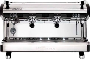 Рожковая кофемашина Nuova Simonelli Aurelia WAVE 2Gr S (220V) (черная) (высокие группы) (LED)