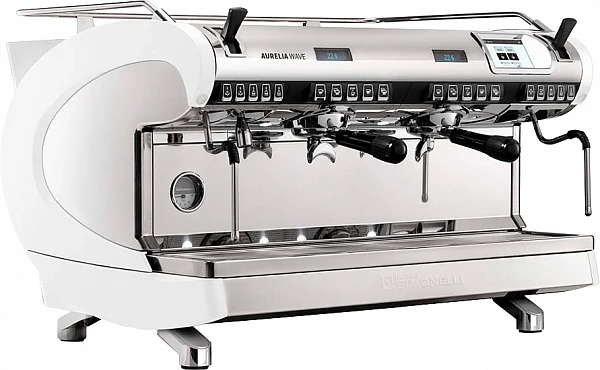 Рожковая кофемашина Nuova Simonelli Aurelia WAVE T3 2Gr (220V) (белая) (высокие группы) (самоочистка