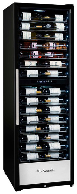 Винный шкаф двухзонный La Sommeliere PRO160DZN
