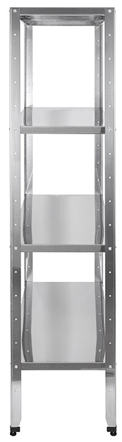 Стеллаж Luxstahl СР-1800х1200х500/4 нержавеющая сталь