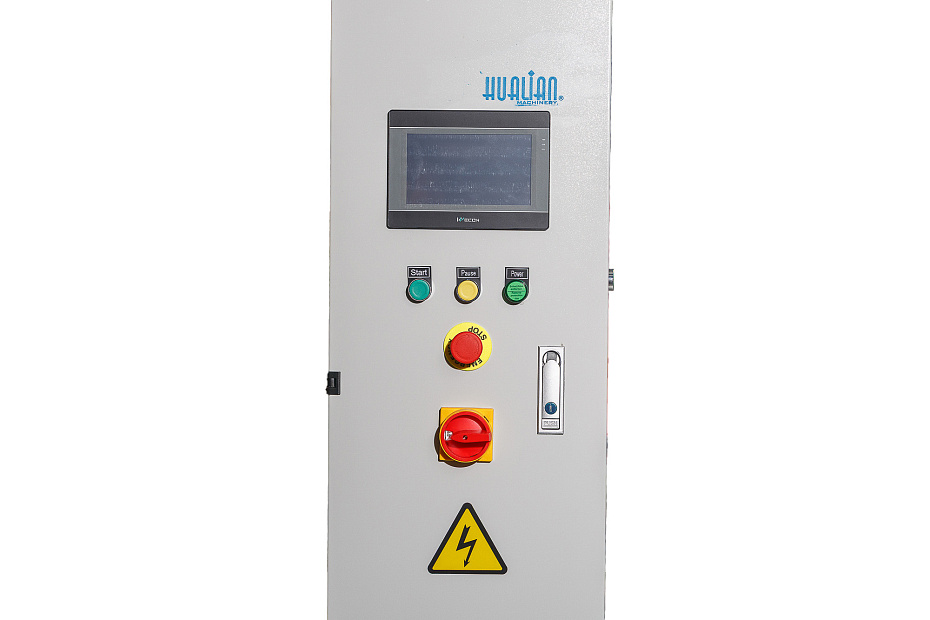Паллетоупаковщик Hualian Machinery HL-1650E Эко с механическим натяжением