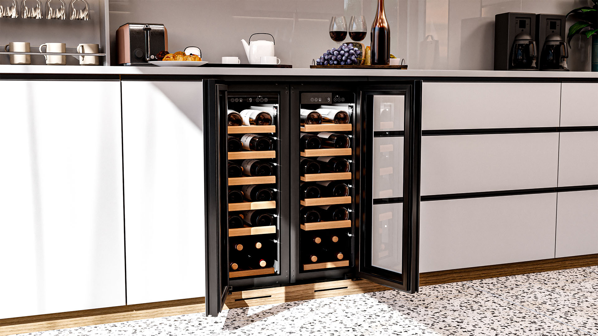 Винный шкаф монотемпературный Meyvel MV19NH-KWT1