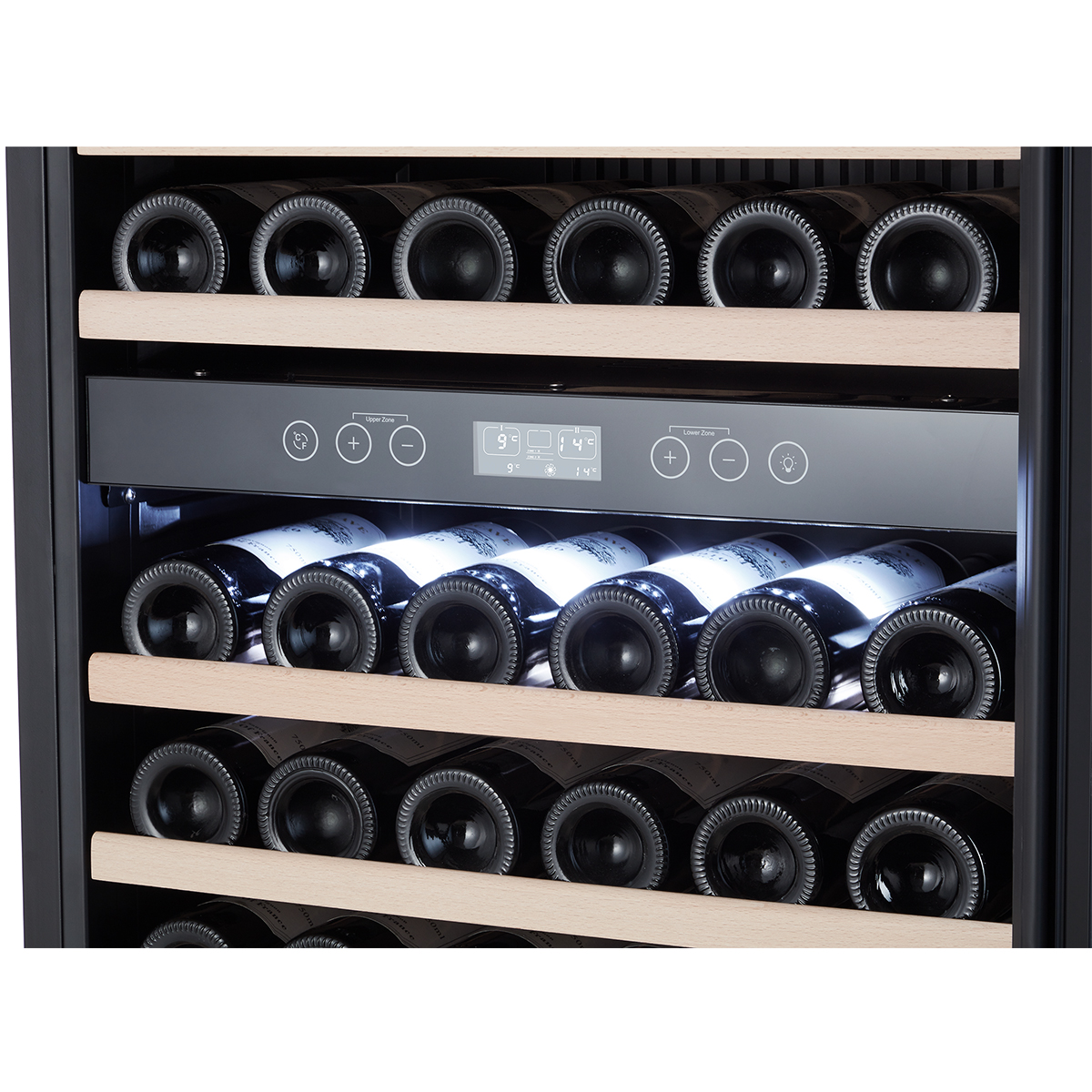 Винный шкаф двухзонный Libhof GMD-83 slim Black