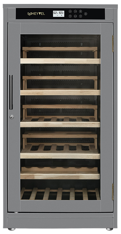 Винный шкаф монотемпературный Meyvel MV69-WG1-M (Grey Quartz)