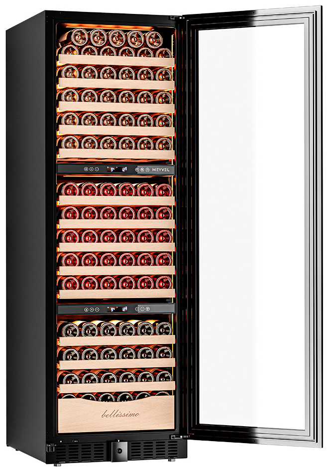 Винный шкаф трехзонный Meyvel MV154PRO-KBT3