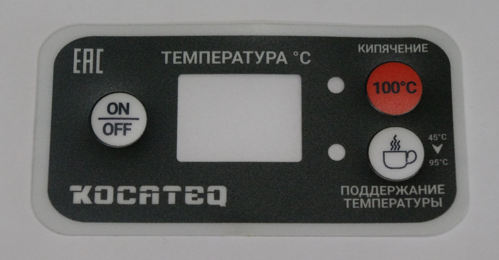 Накладка панели управления Kocateq WB15E black brand sheet