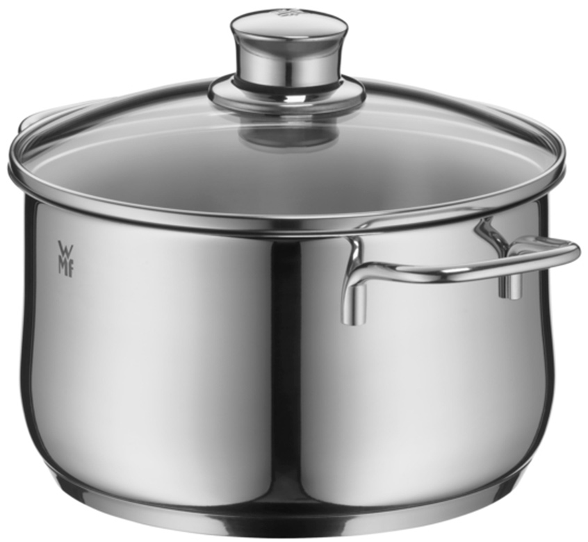 Высокая кастрюля WMF 07.3421.6040 20 см Diadem Plus Cromargan® 18/10 нержавеющая сталь