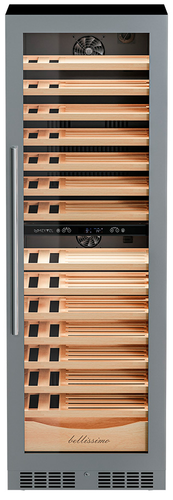Винный шкаф двухзонный Meyvel MV110-KST2 (Slim)
