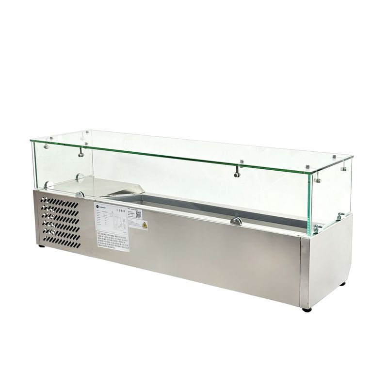 Холодильная витрина для ингредиентов Hurakan HKN-VRX1200/330