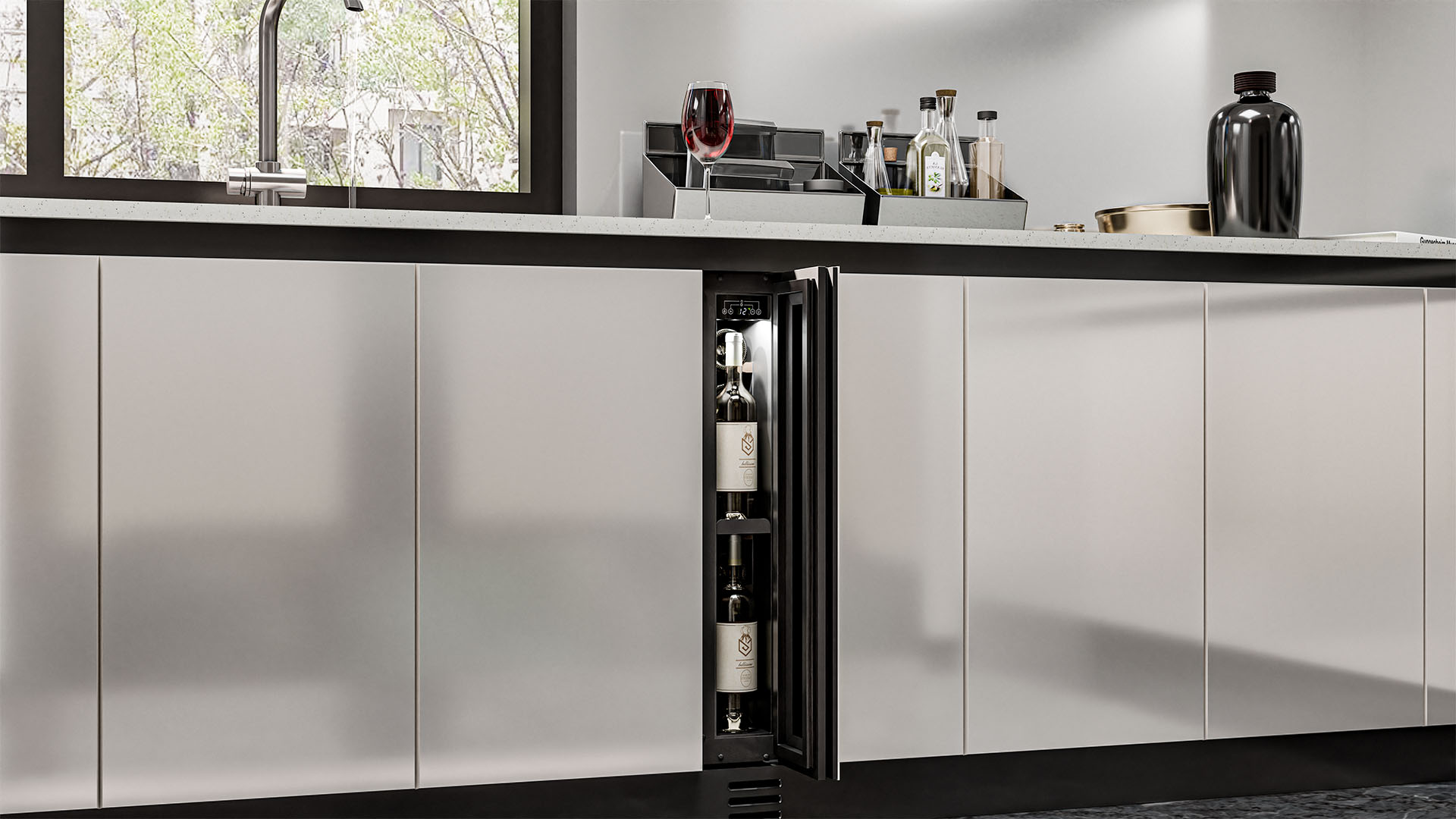 Винный шкаф монотемпературный Meyvel MV9NH-KWT1
