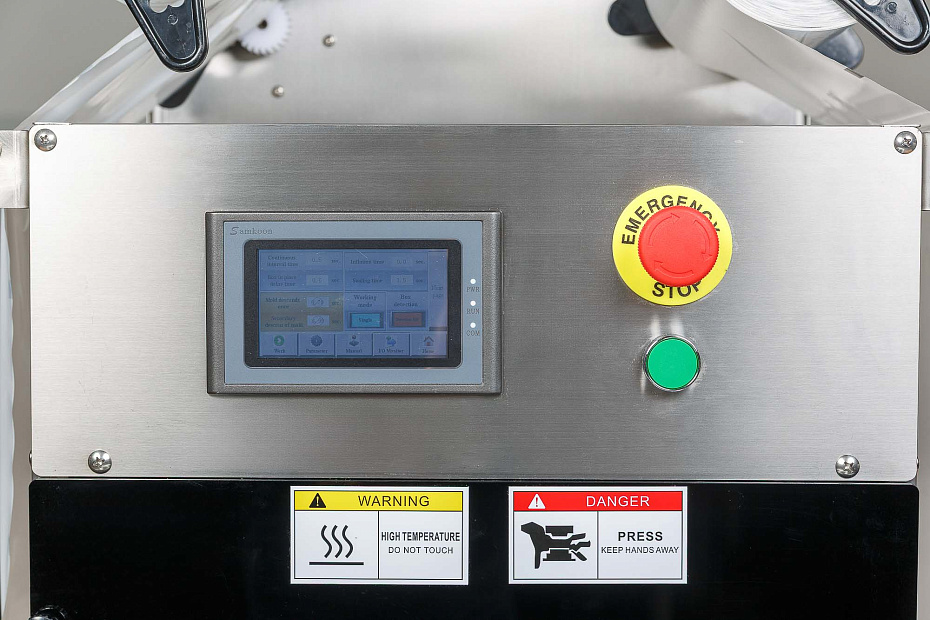 Запайщик лотков Hualian Machinery EV-271 (180*80*120 мм, 2 лотка за цикл)